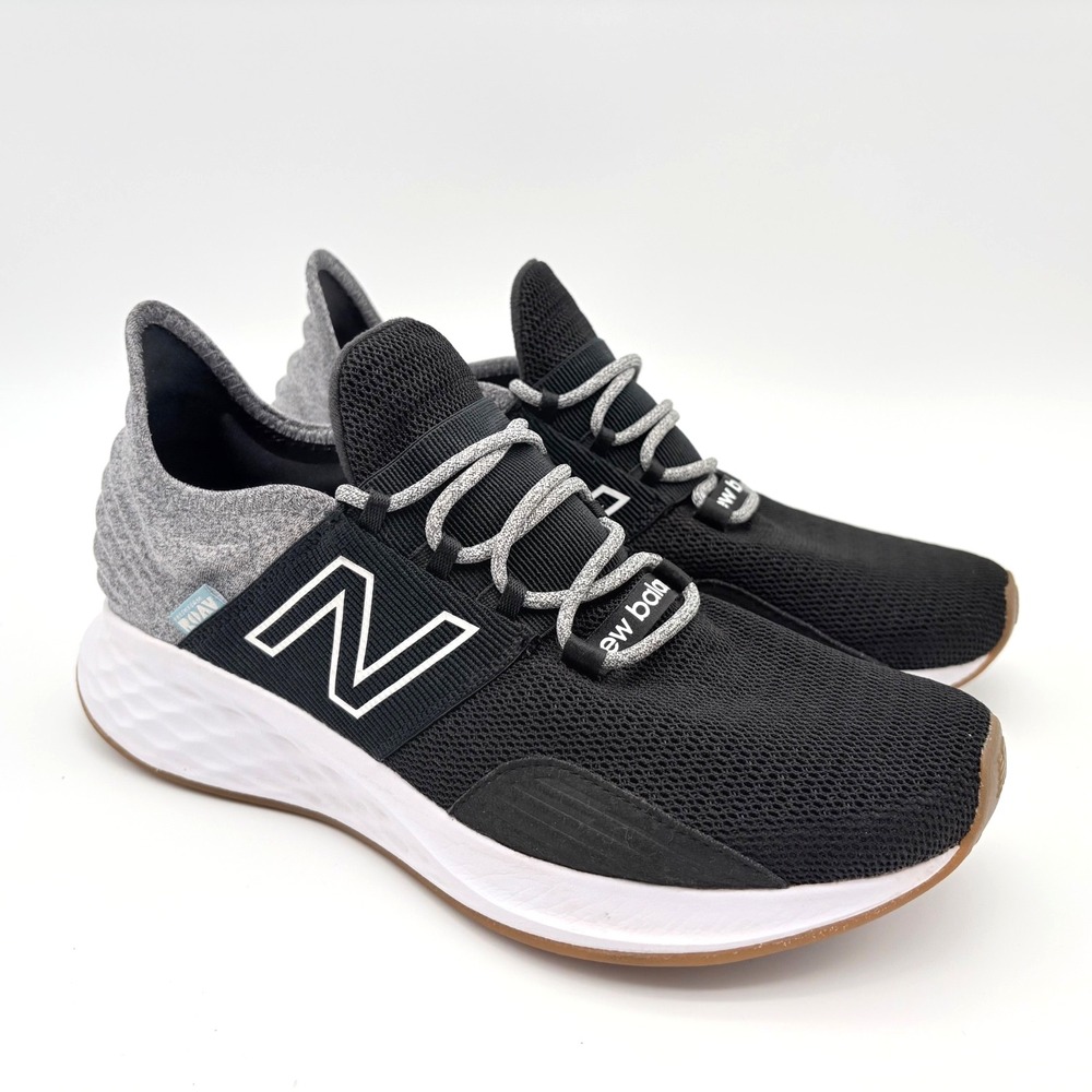 New Balance Fresh Foam Roav Running Shoes Womens 9.5D Wide Width Black Gray